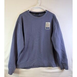Nike SB Striped Skate Crew‎ Neck Sweater Fleece Men's XL Periwinkle Purple